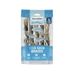 Icelandic+ Hand Wrapped Cod Skin Braids for Dogs