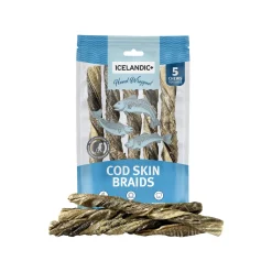Icelandic+ Hand Wrapped Cod Skin Braids for Dogs