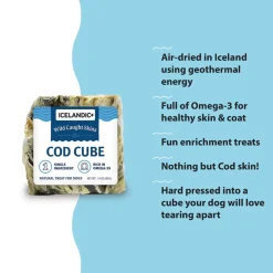 Icelandic+ Large Cod Skin Cube Dog Treats