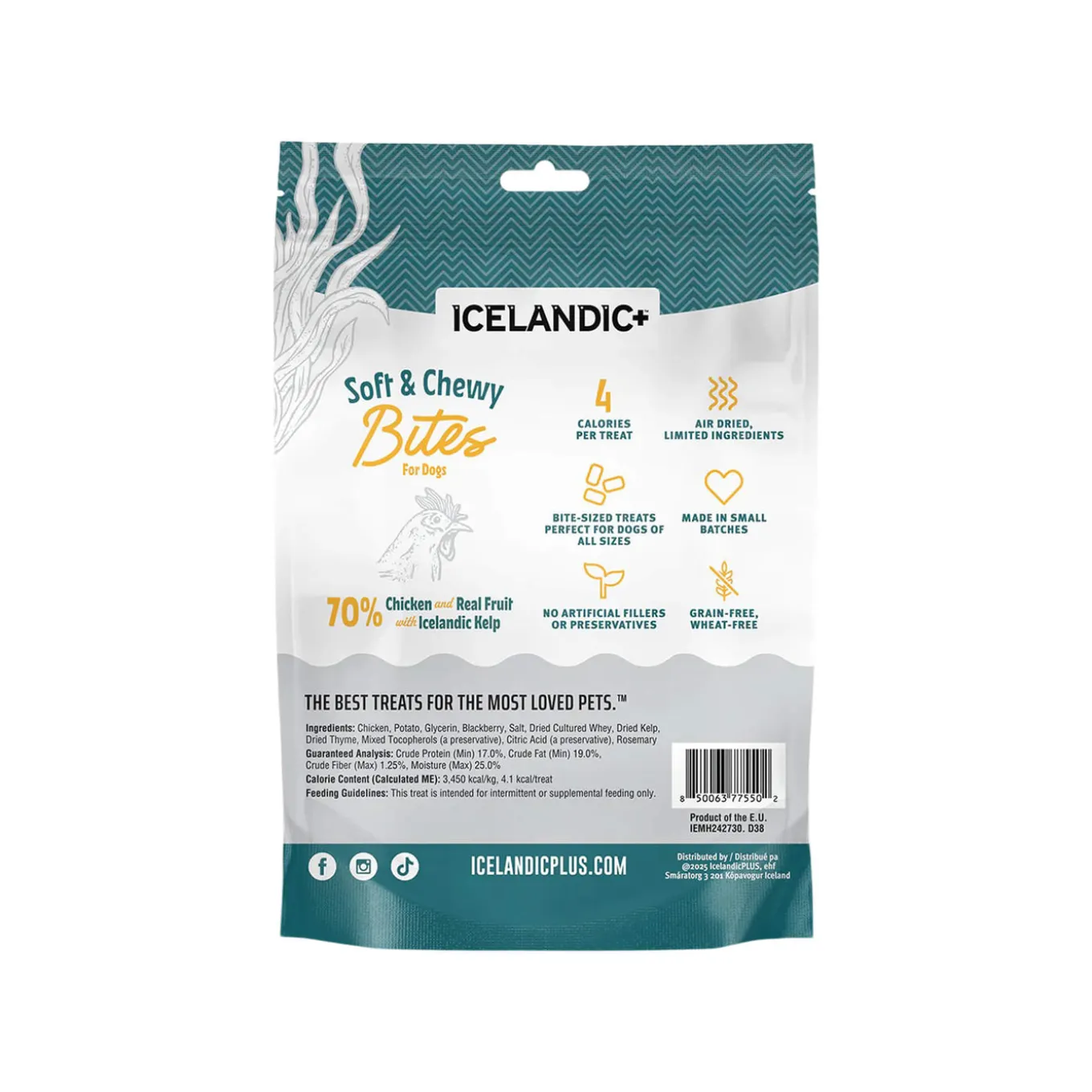 Icelandic+ Soft & Chewy Bites with Kelp for Dogs