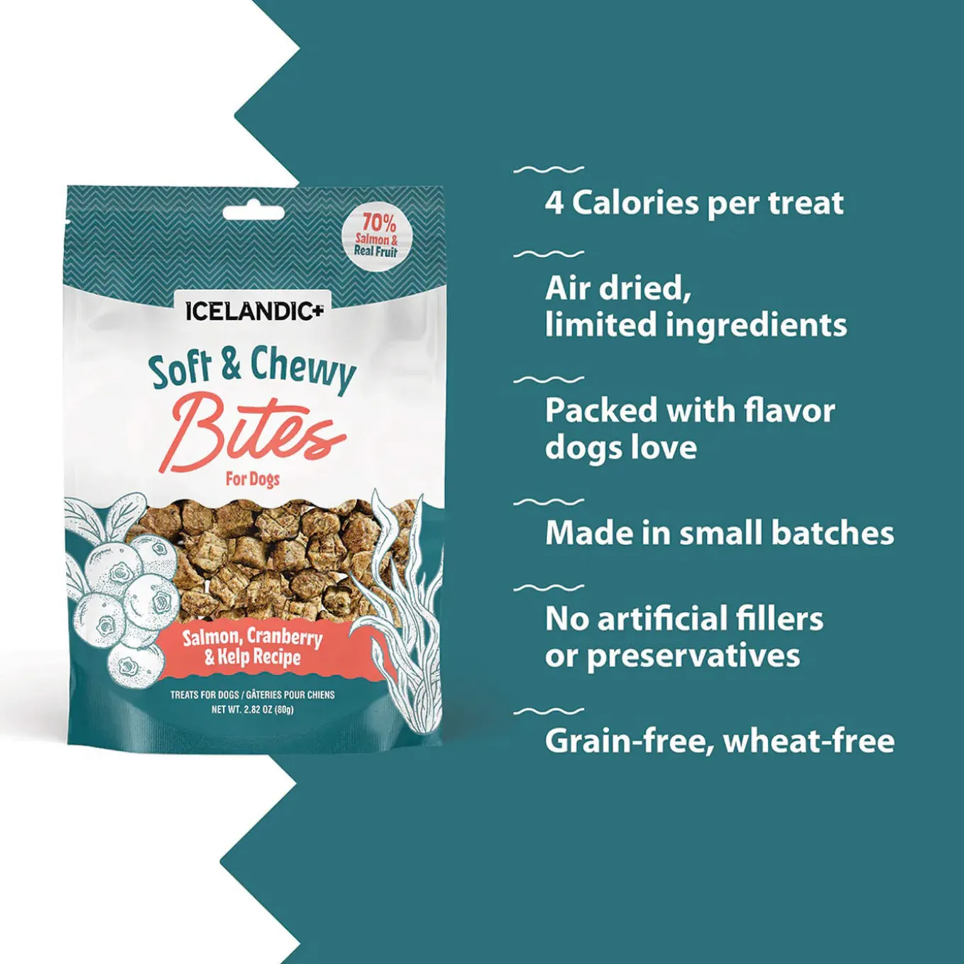Icelandic+ Soft & Chewy Bites with Kelp for Dogs