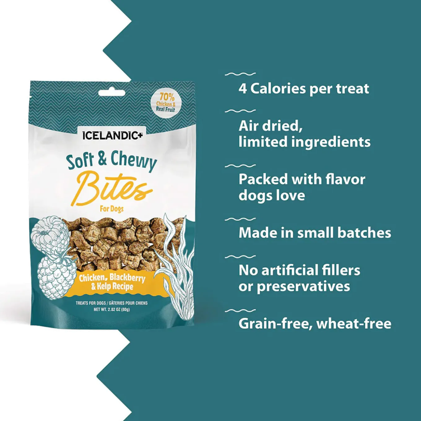 Icelandic+ Soft & Chewy Bites with Kelp for Dogs