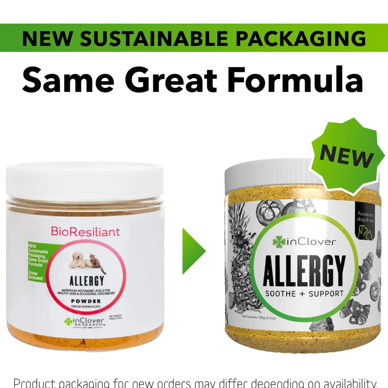 In Clover Allergy Powder Supplement for Dogs & Cats