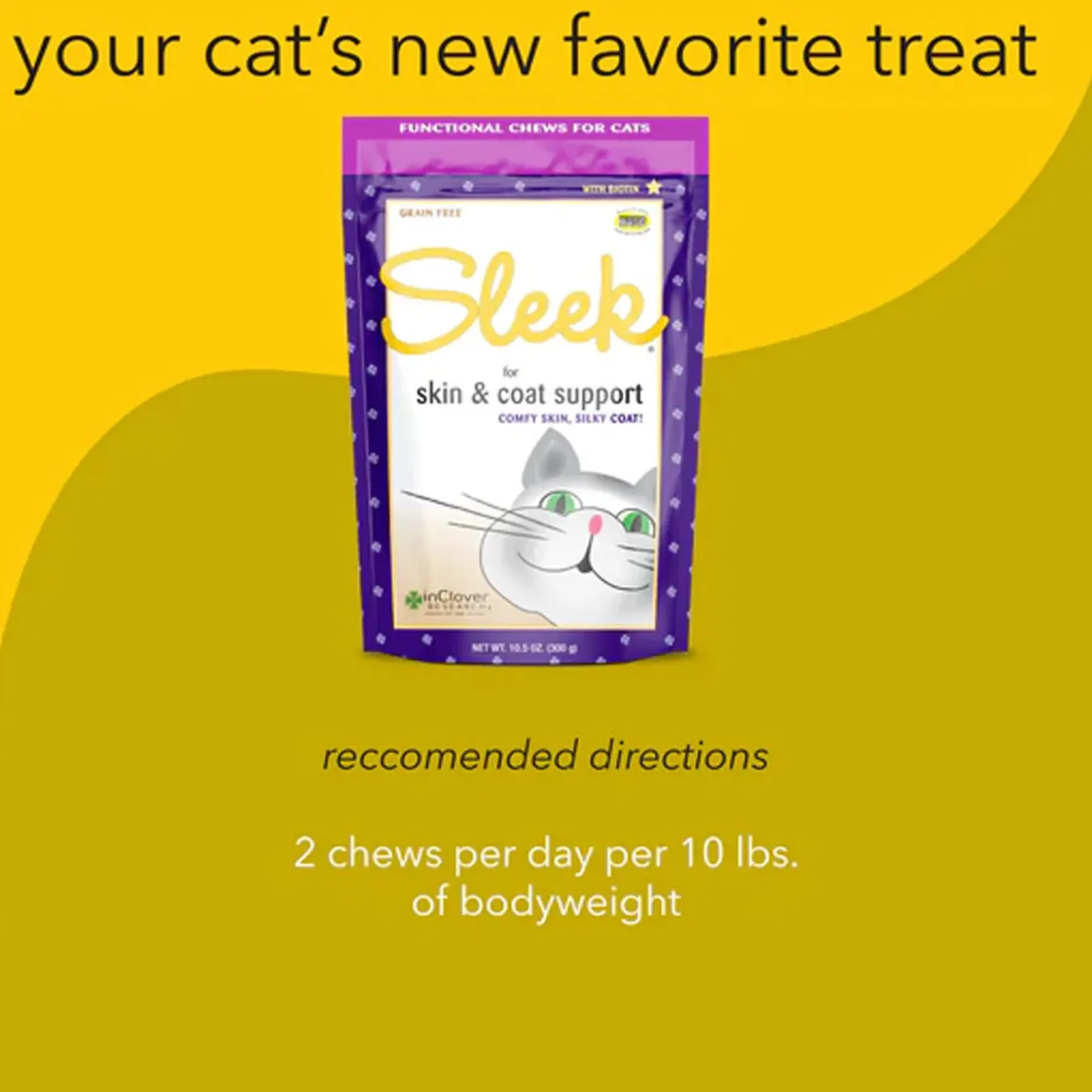 In Clover Sleek Soft Chews for Cats