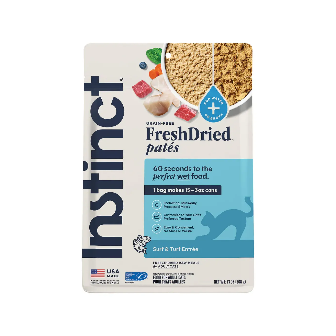 Instinct FreshDried Pates Freeze Dried Raw Cat Food