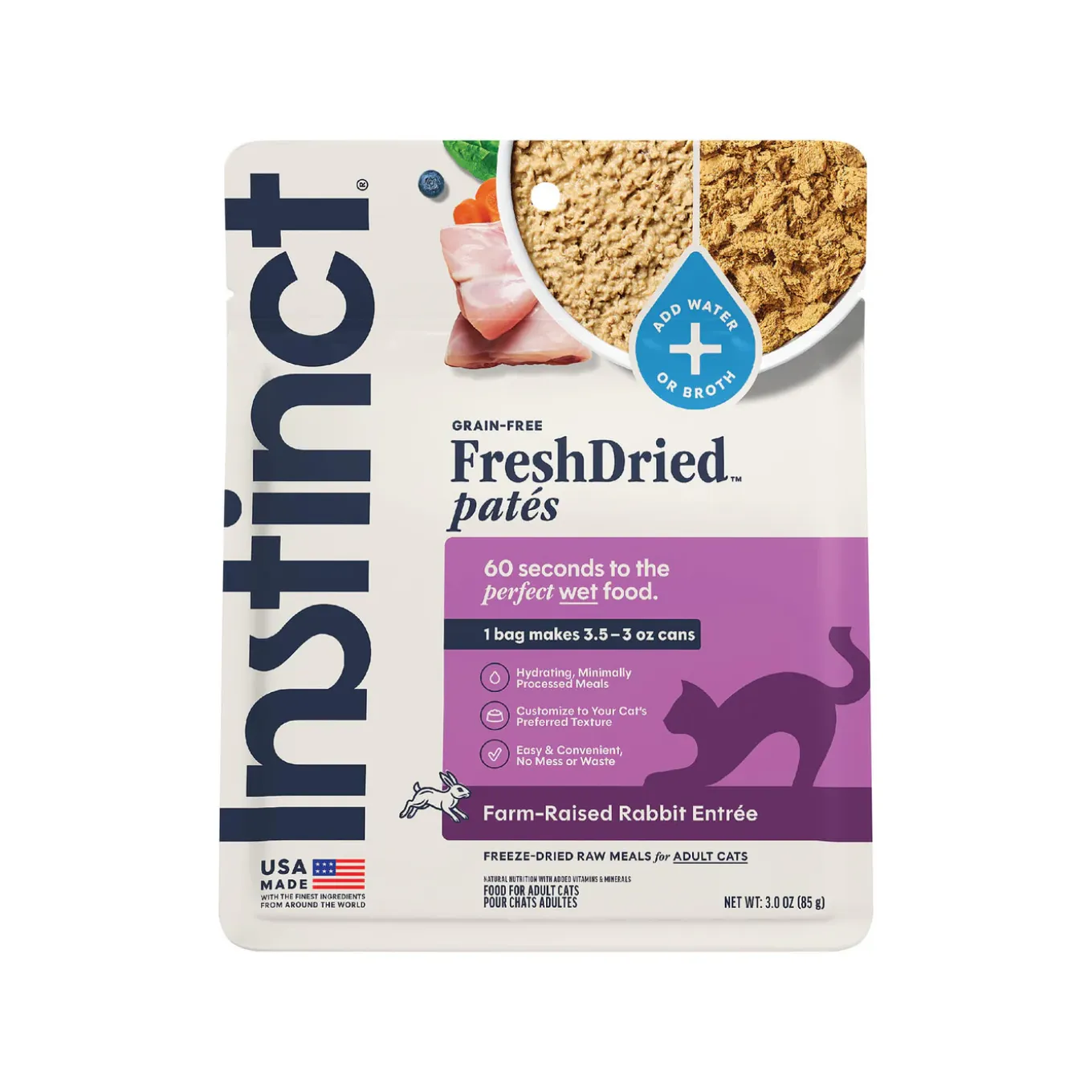 Instinct FreshDried Pates Freeze Dried Raw Cat Food