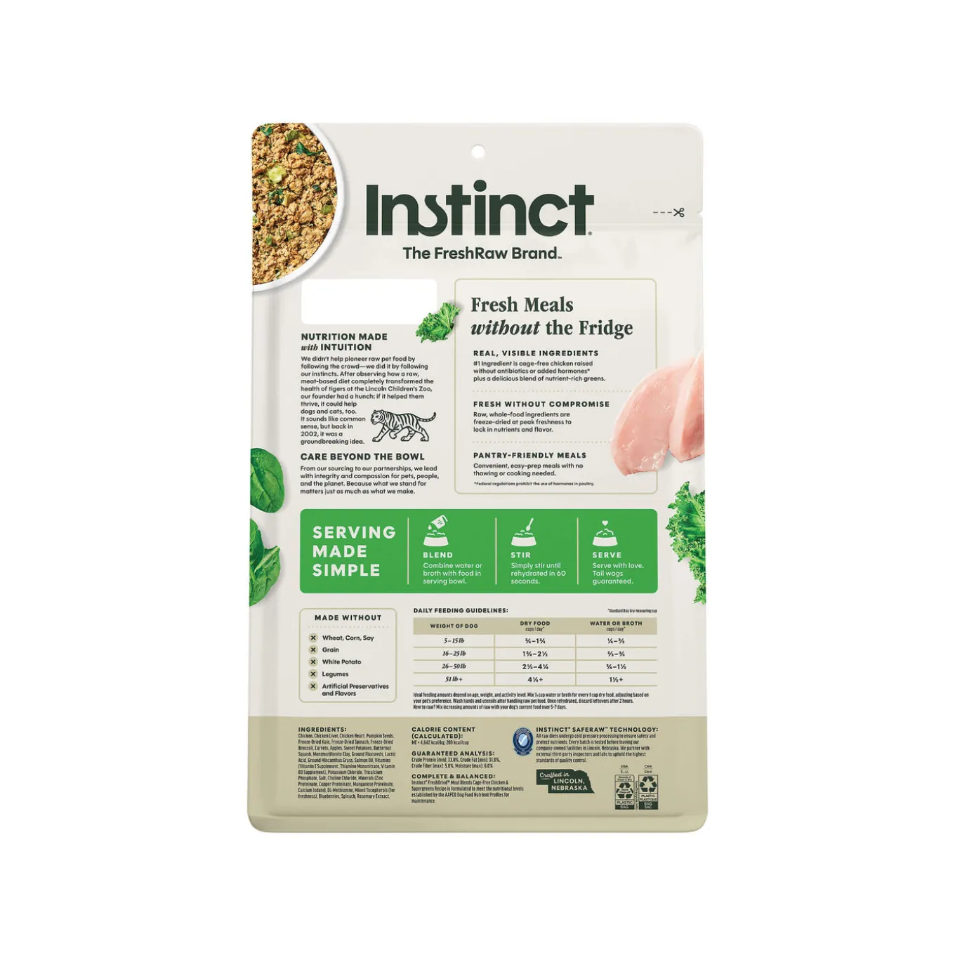 Instinct FreshDried Meal Blends Freeze Dried Raw Dog Food