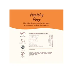 Kin + Kind Organic Healthy Poops Supplement for Cats & Dogs