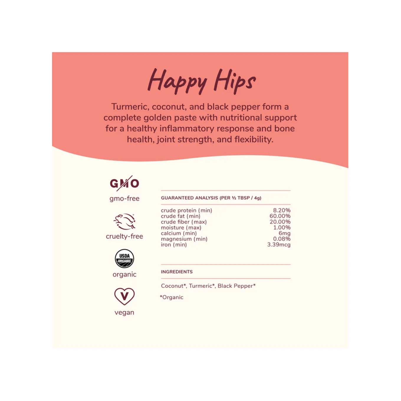 Kin + Kind Organic Hip & Joint Supplement for Cats & Dogs