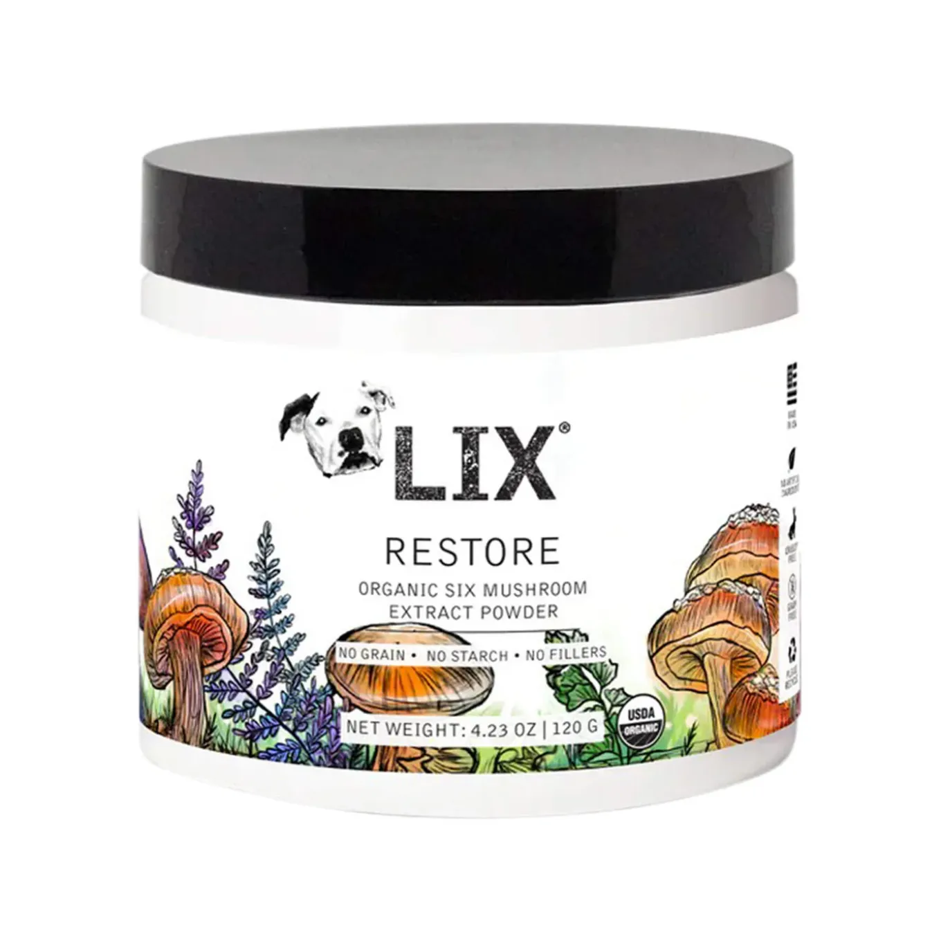 LIX Restore Organic Mushroom Powder for Dogs & Cats