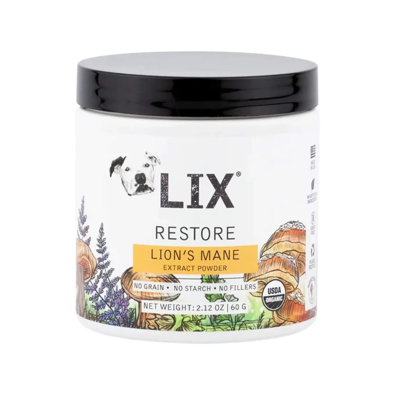 LIX Restore Organic Mushroom Powder for Dogs & Cats
