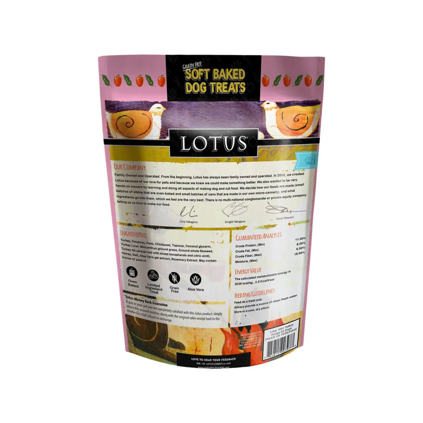 Lotus Grain Free Soft Baked Dog Treats