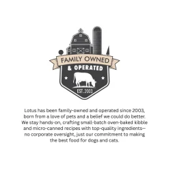 Lotus Oven Baked Kibble Grain Free Dry Dog Food