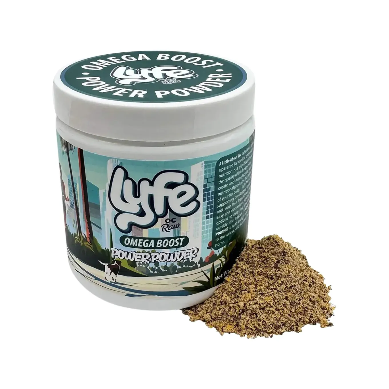 Lyfe Power Powder Omega Boost Supplement for Dogs