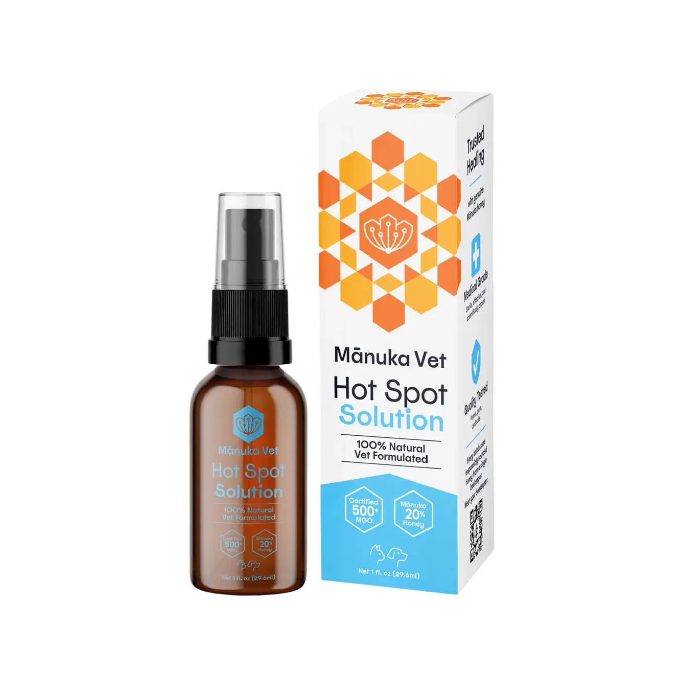 Manuka Vet Hot Spot Solution Spray for Dogs & Cats