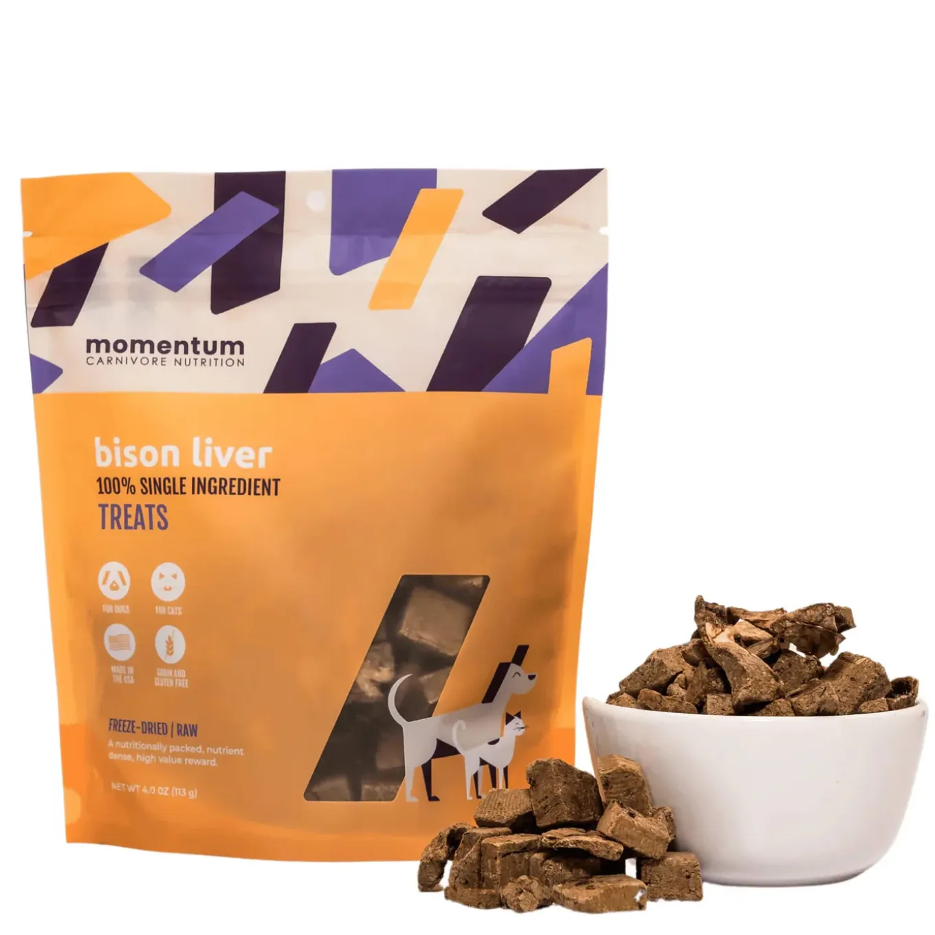 Momentum Freeze Dried Treats for Dogs & Cats