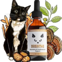 MycoDog Breathe Liquid Respiratory & Cardiovascular Supplement for Cats