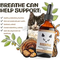 MycoDog Breathe Liquid Respiratory & Cardiovascular Supplement for Cats