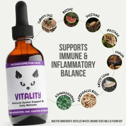 MycoDog Vitality Liquid Immune Support Supplement for Cats