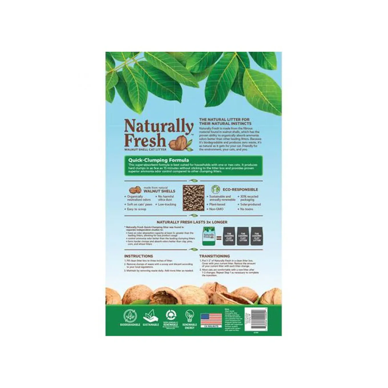 Naturally Fresh Quick Clumping Walnut Shell Cat Litter
