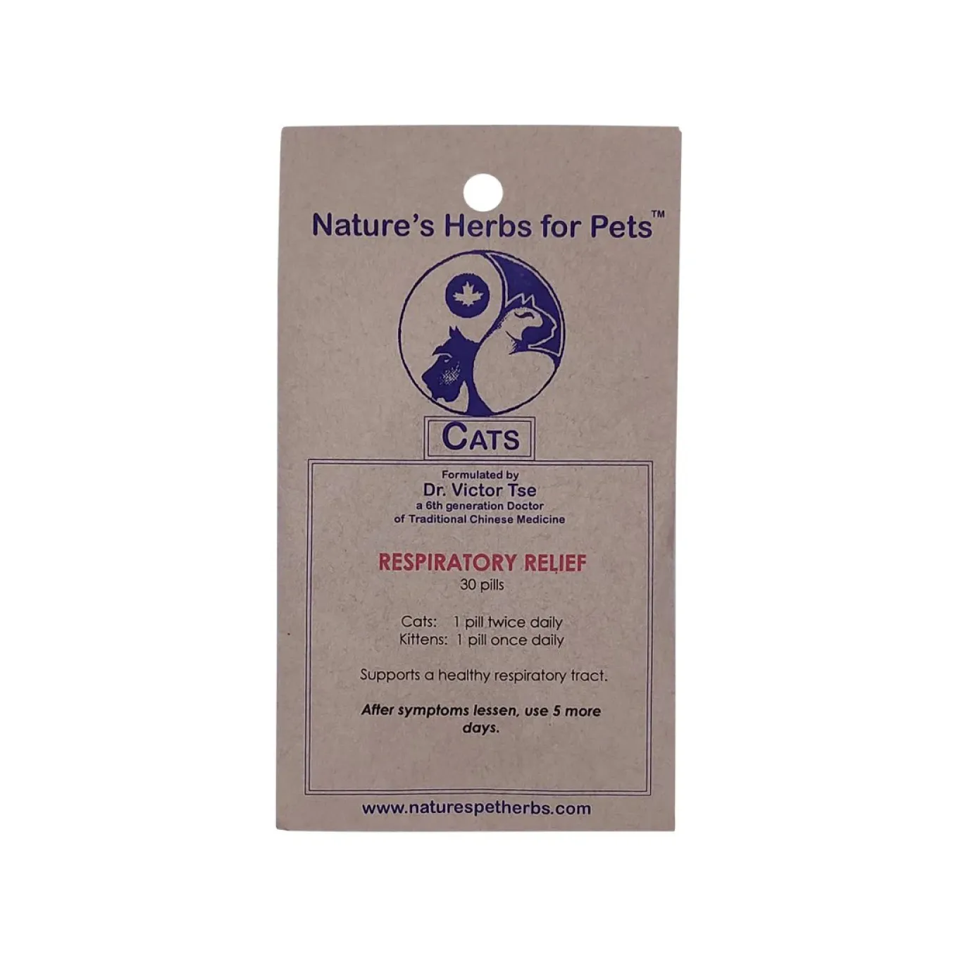 Nature's Herbs for Pets Respiratory Relief for Dogs and Cats