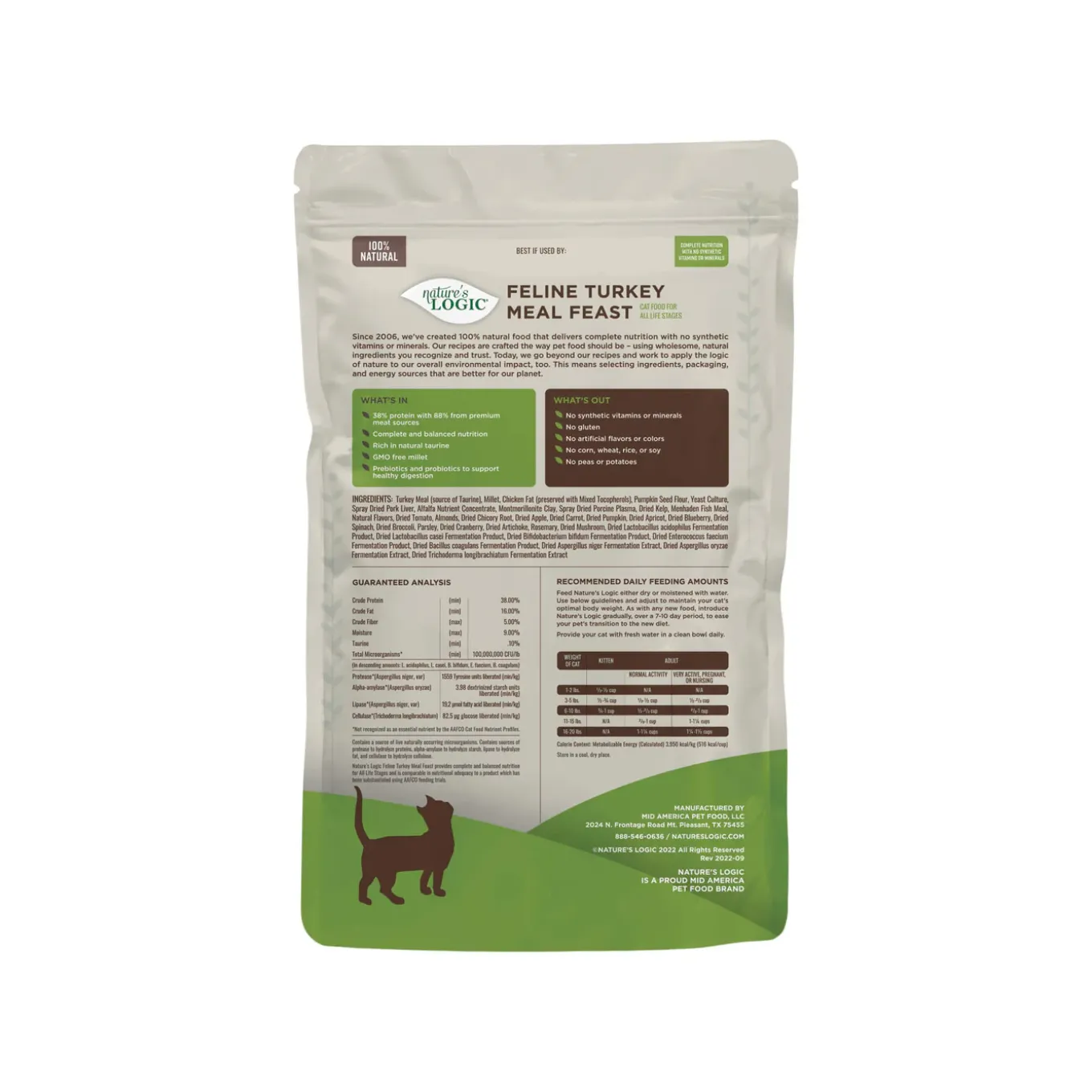 Nature's Logic Feline Meal Feast Dry Cat Food