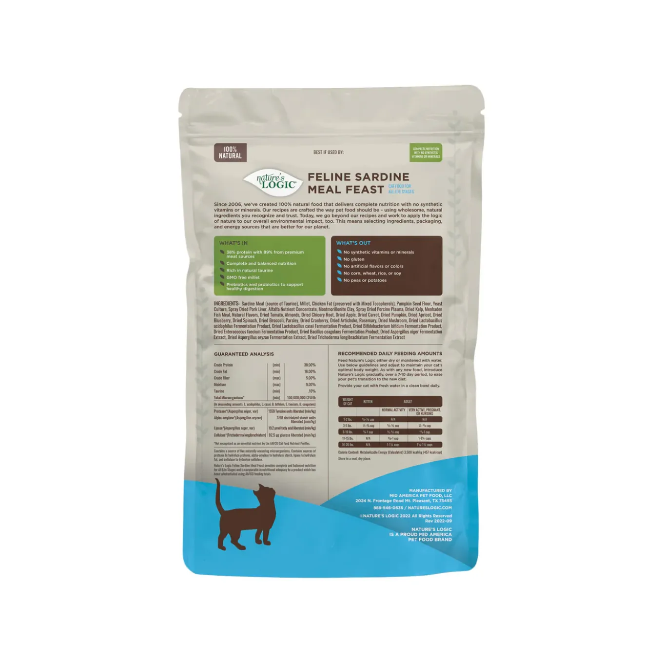 Nature's Logic Feline Meal Feast Dry Cat Food