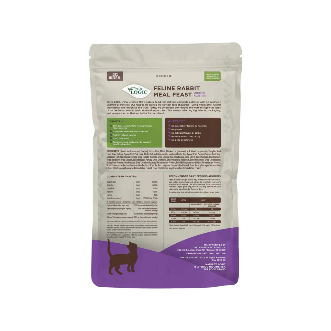 Nature's Logic Feline Meal Feast Dry Cat Food