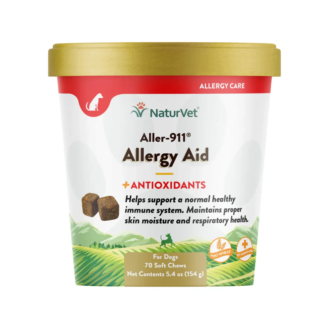 NaturVet Aller-911 Allergy Aid Soft Chews for Dogs