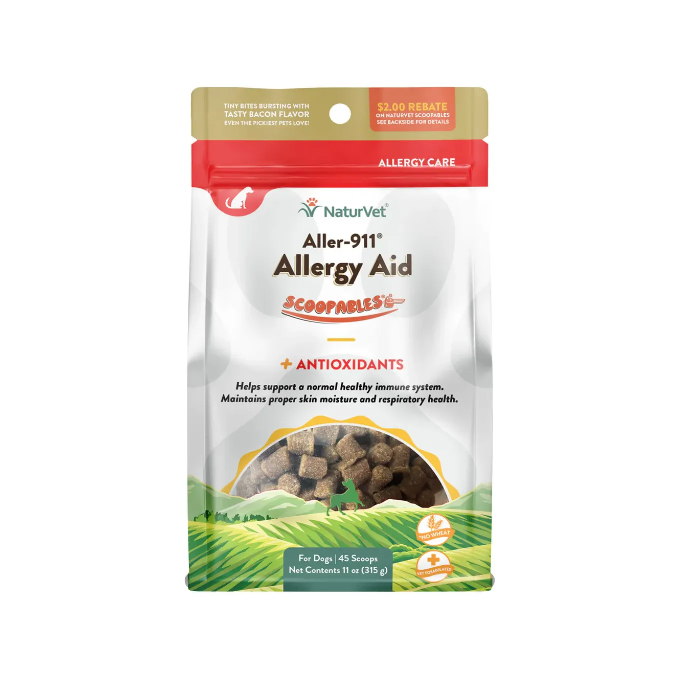 NaturVet Aller-911 Allergy Aid Soft Chews for Dogs