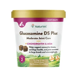 NaturVet Glucosamine DS Plus Moderate Joint Care Supplement for Dogs & Cats