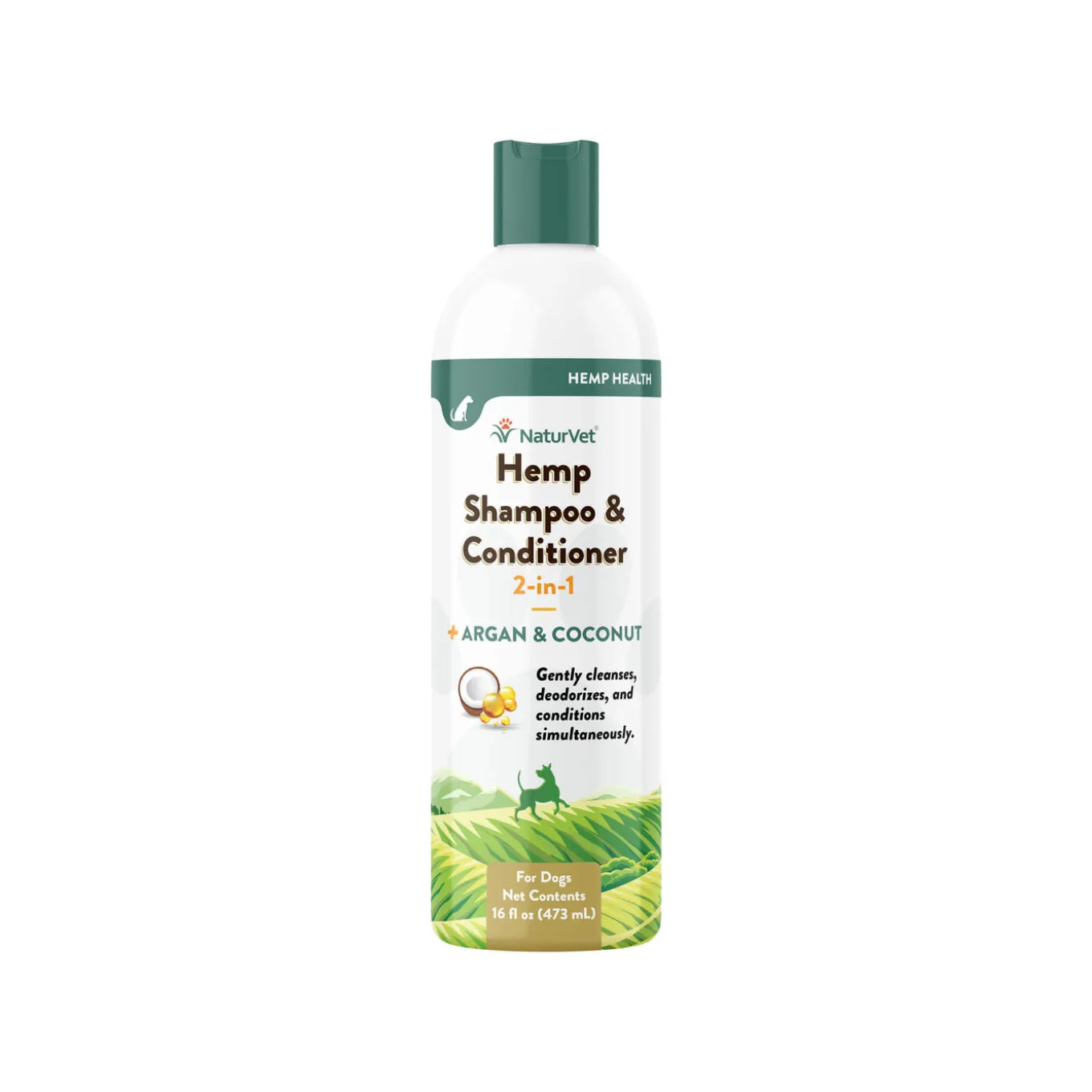 NaturVet Hemp Shampoo & Conditioner 2-in-1 for Dogs