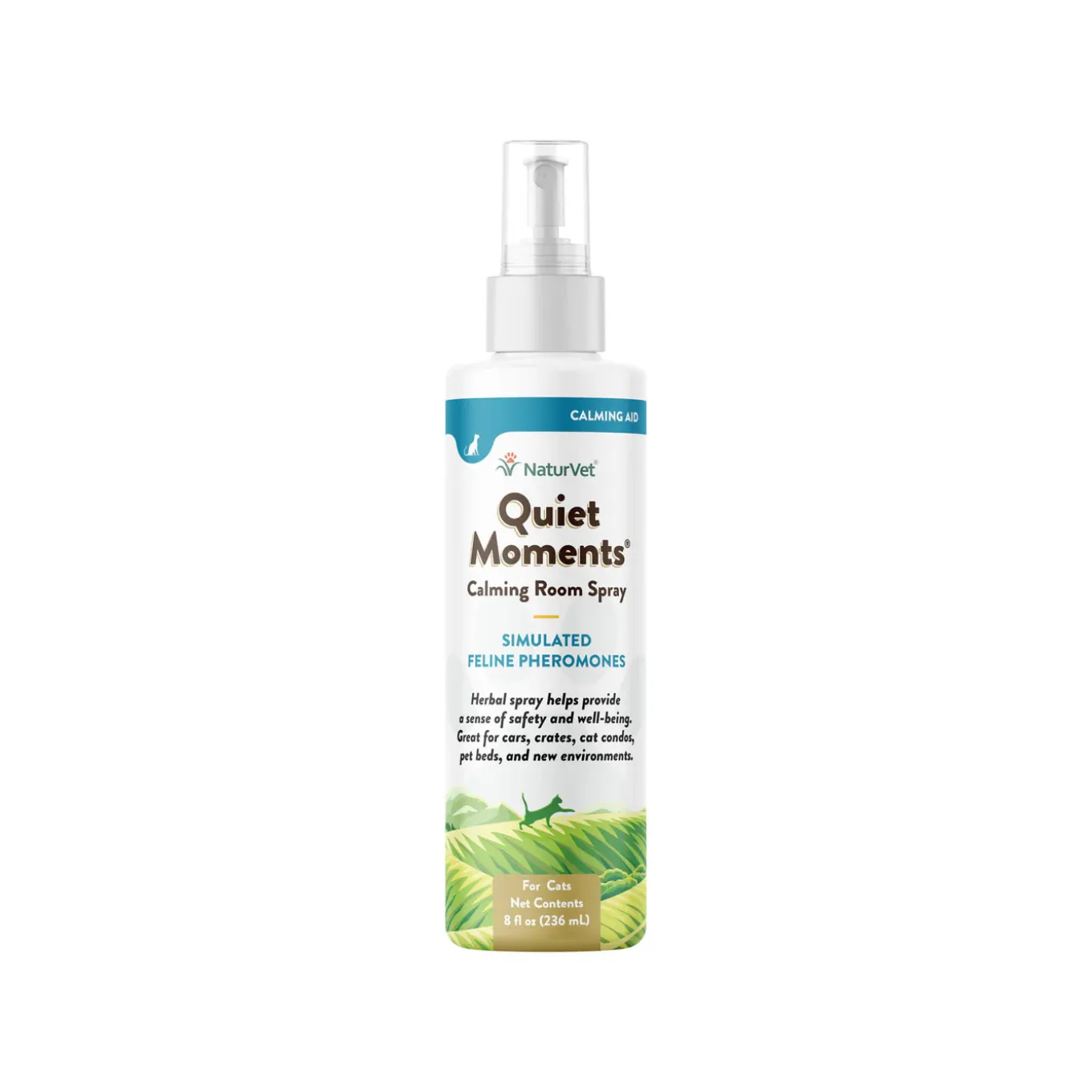 NaturVet Quiet Moments Herbal Calming Room Spray for Cats