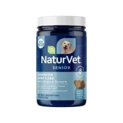 NaturVet Senior Advanced Joint Health Plus Collagen & Turmeric Soft Chews for Dogs