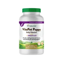 NaturVet VitaPet Puppy Daily Vitamins Plus Breath Aid for Puppies