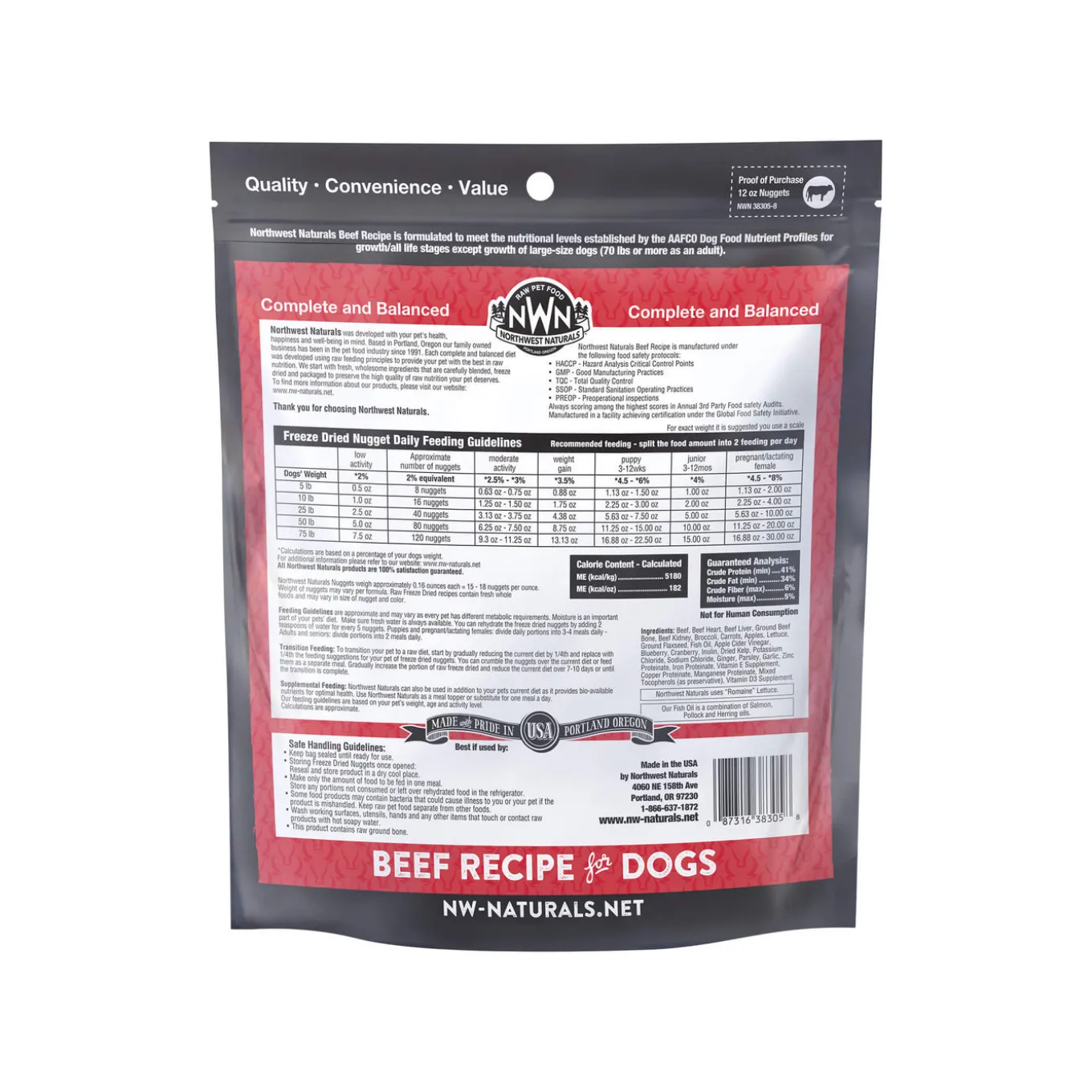 Northwest Naturals Freeze Dried Raw Diet Dog Food