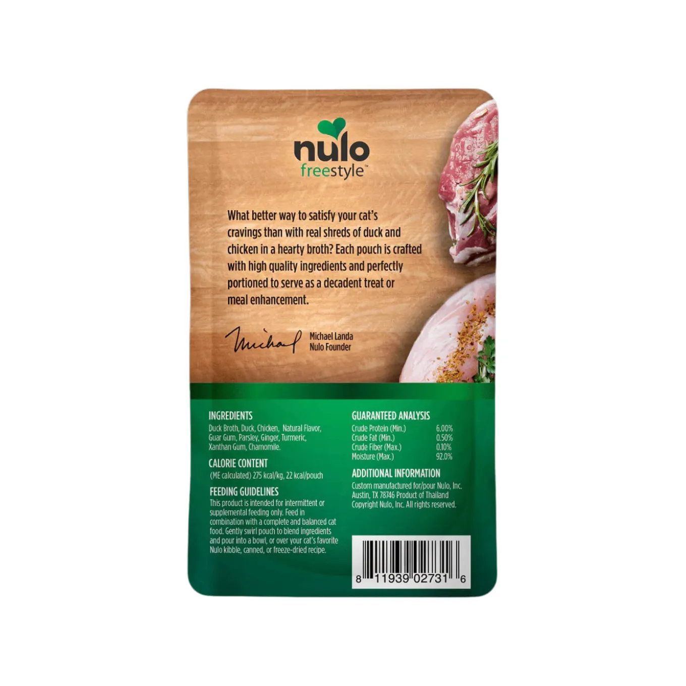 Nulo FreeStyle Chunky Broths Wet Cat Food Topper 2.8 oz (Case of 24)