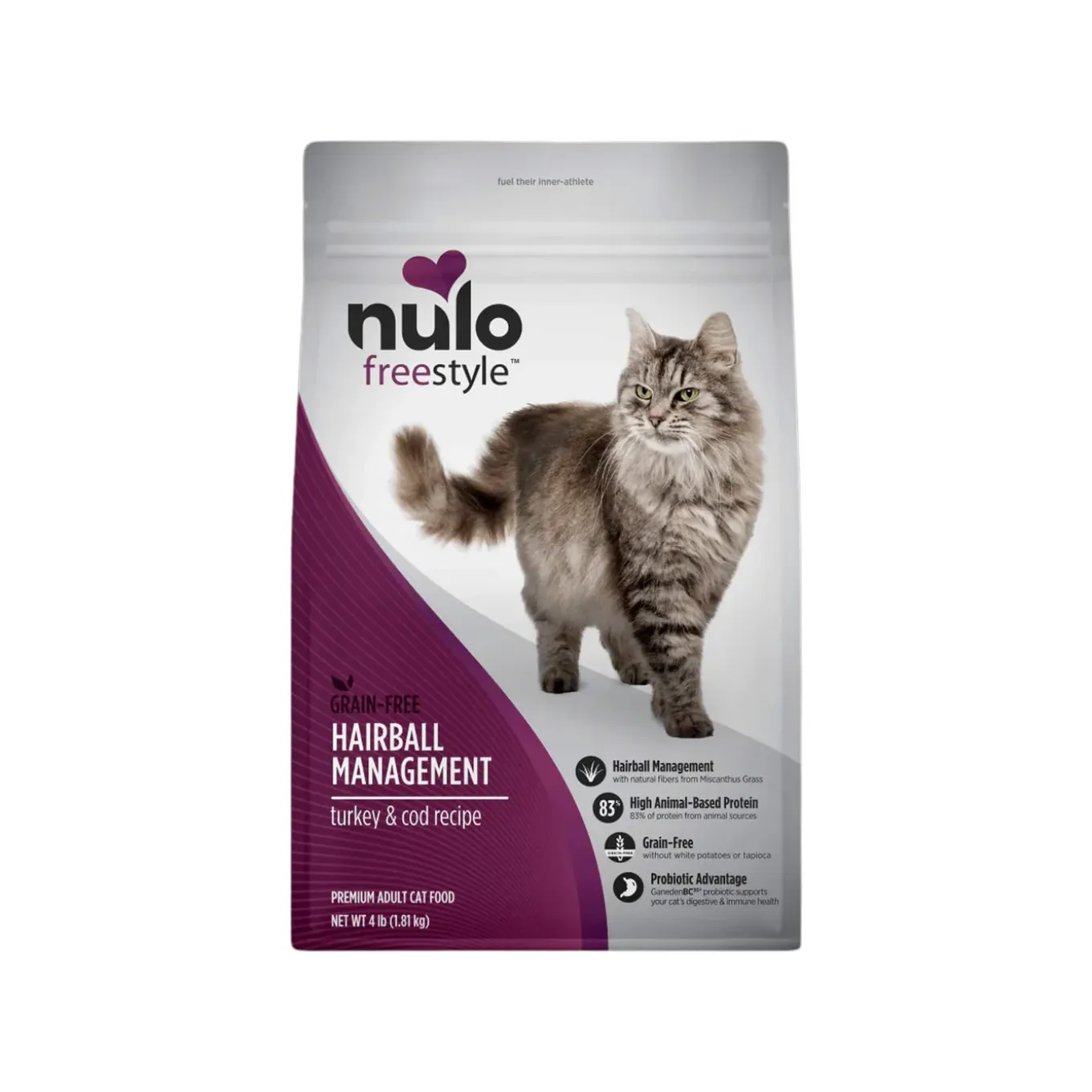 Nulo Freestyle Hairball Management Turkey & Cod Dry Cat Food