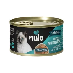 Nulo Pate with Shreds Wet Kitten Food 2.8 oz (Case of 12)