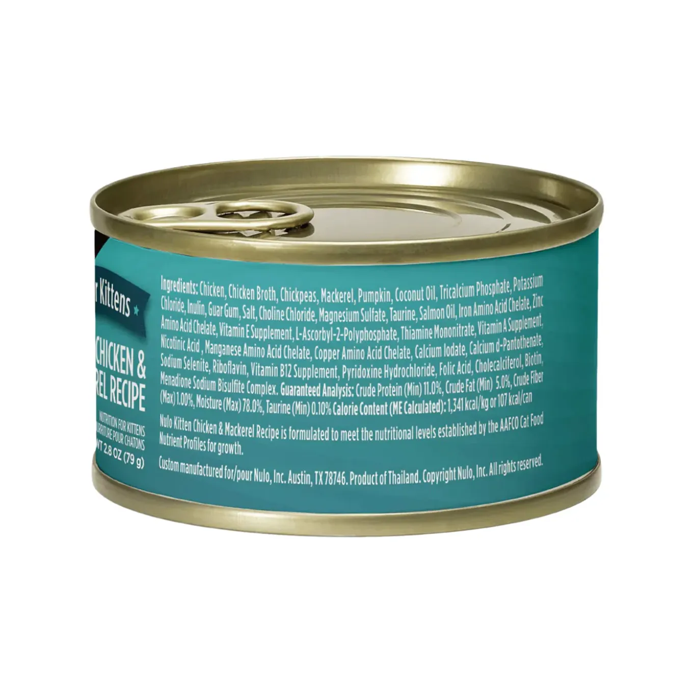 Nulo Pate with Shreds Wet Kitten Food 2.8 oz (Case of 12)