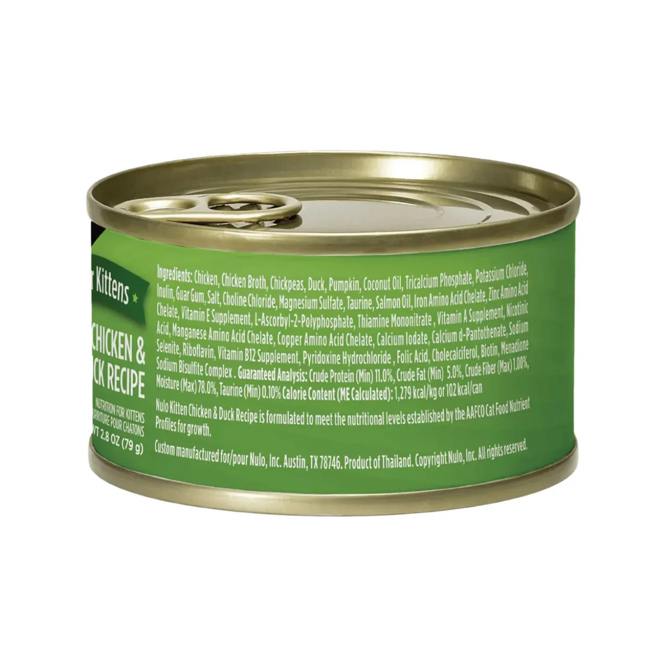 Nulo Pate with Shreds Wet Kitten Food 2.8 oz (Case of 12)