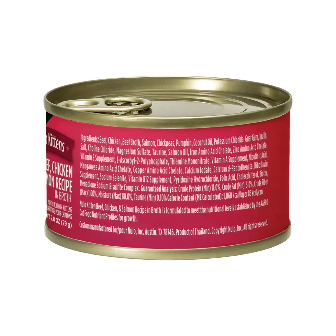 Nulo Pate with Shreds Wet Kitten Food 2.8 oz (Case of 12)