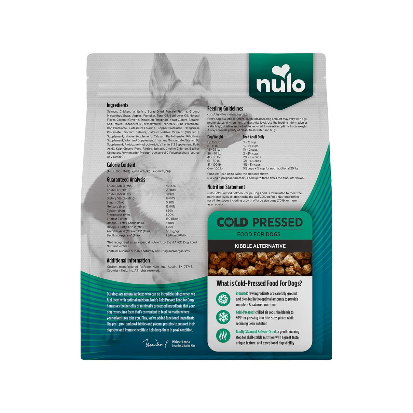 Nulo Puppy & Adult Cold Pressed Dog Food