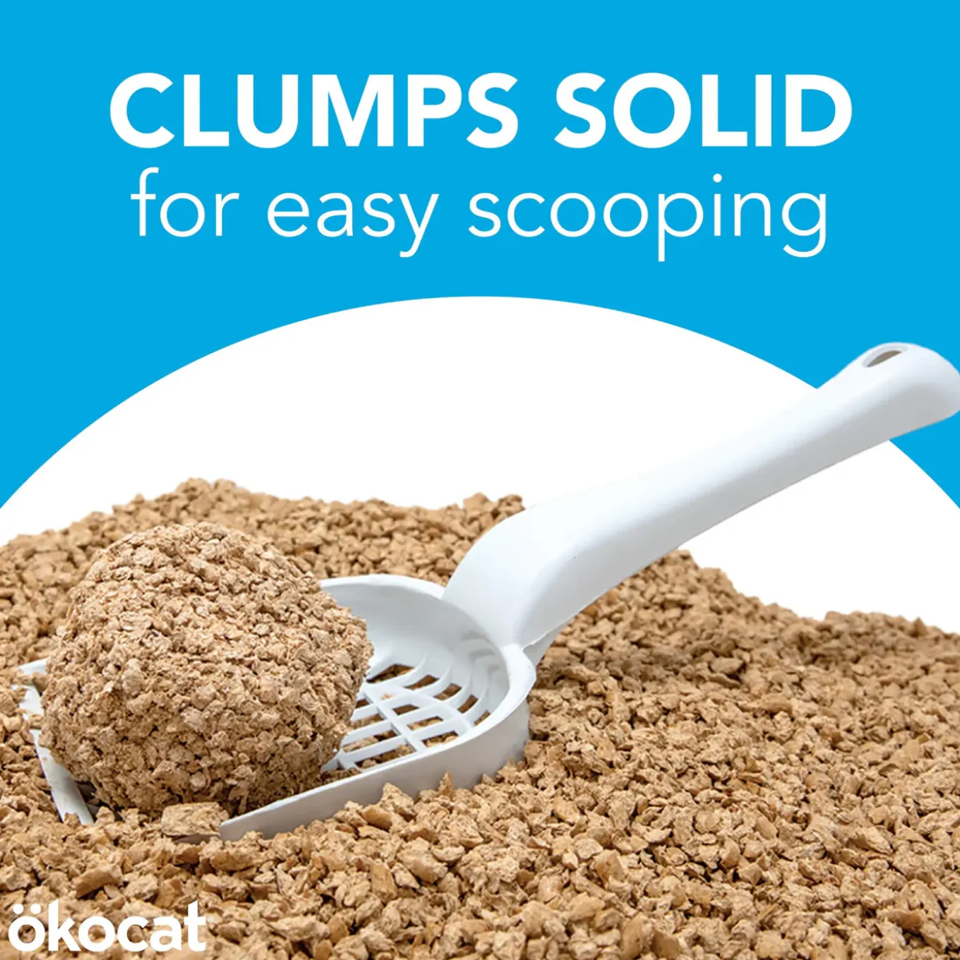 OKOcat Natural Wood Clumping Cat Litter