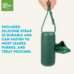 Only Natural Pet 100% Recycled Plastic Dog Poop Bag Dispenser & Waste Bags