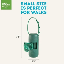 Only Natural Pet 100% Recycled Plastic Dog Poop Bag Dispenser & Waste Bags