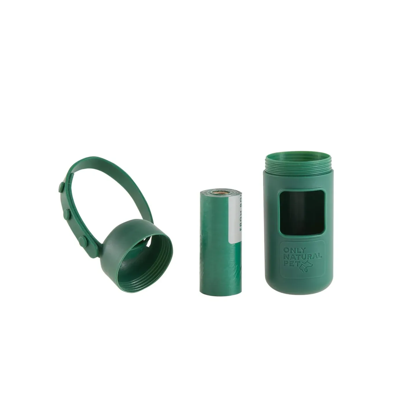 Only Natural Pet 100% Recycled Plastic Dog Poop Bag Dispenser & Waste Bags