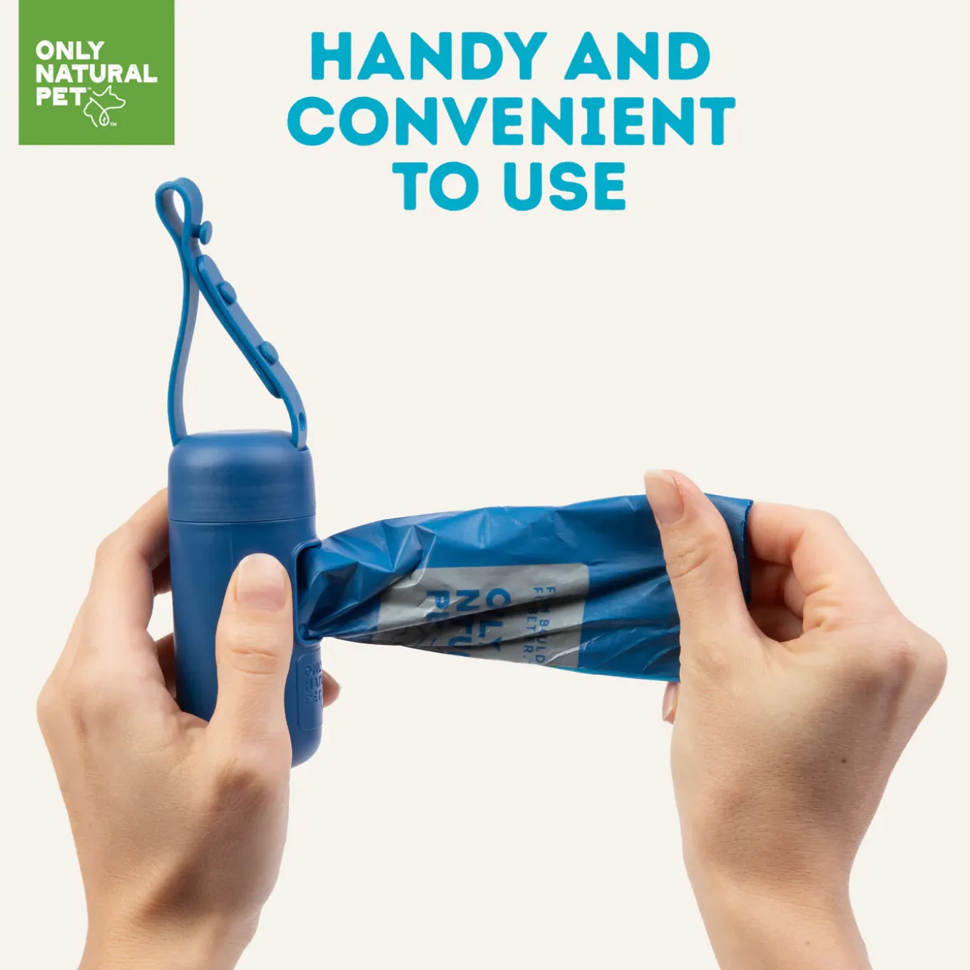 Only Natural Pet 100% Recycled Plastic Dog Poop Bag Dispenser & Waste Bags