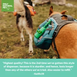 Only Natural Pet 100% Recycled Plastic Dog Poop Bag Dispenser & Waste Bags