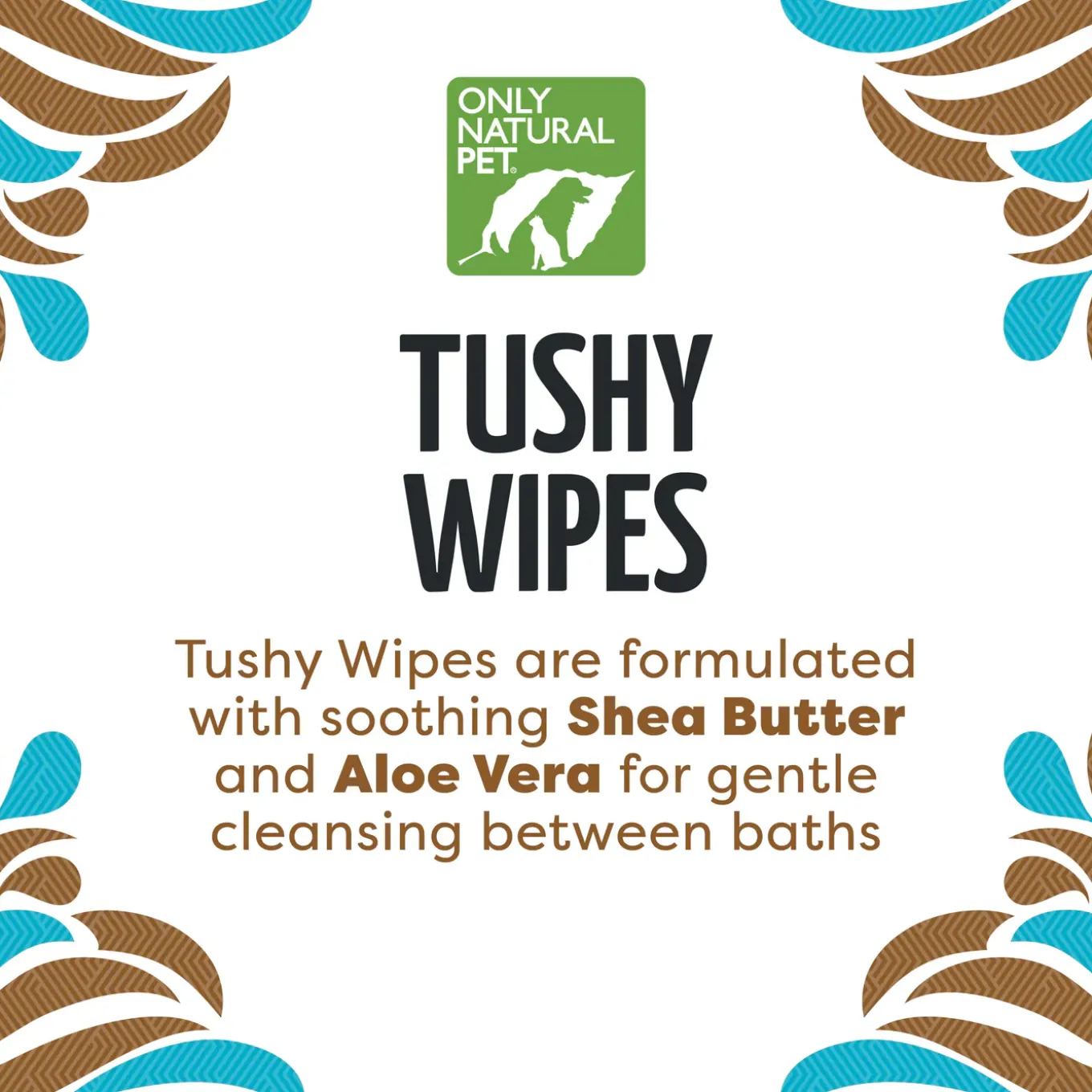 Only Natural Pet Bamboo Tushy Wipes for Dogs